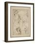 Leaf Study of Figures in the Spandrels and Cartoons-Giovanni Lanfranco-Framed Giclee Print