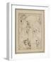 Leaf Study of Figures in the Spandrels and Cartoons-Giovanni Lanfranco-Framed Giclee Print