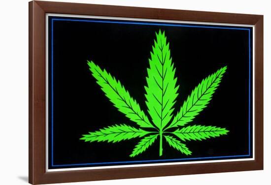 Leaf-null-Framed Blacklight Poster