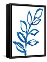 Leafy Blue I-Sue Schlabach-Framed Stretched Canvas