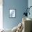 Leafy Blue I-Sue Schlabach-Framed Stretched Canvas displayed on a wall