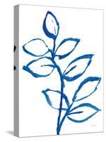 Leafy Blue II-Sue Schlabach-Stretched Canvas