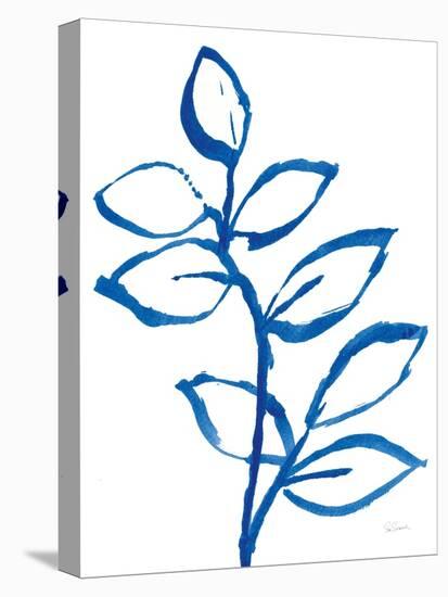 Leafy Blue II-Sue Schlabach-Stretched Canvas
