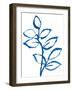 Leafy Blue II-Sue Schlabach-Framed Art Print