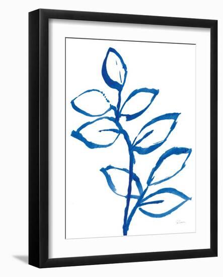 Leafy Blue II-Sue Schlabach-Framed Art Print