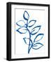 Leafy Blue II-Sue Schlabach-Framed Art Print