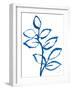 Leafy Blue II-Sue Schlabach-Framed Art Print