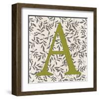 Leafy Letter - A-Belle Poesia-Framed Giclee Print