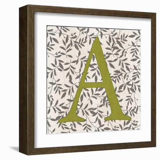 Leafy Letter - A-Belle Poesia-Framed Giclee Print