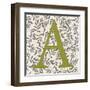 Leafy Letter - A-Belle Poesia-Framed Giclee Print