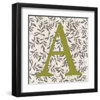 Leafy Letter - A-Belle Poesia-Framed Giclee Print