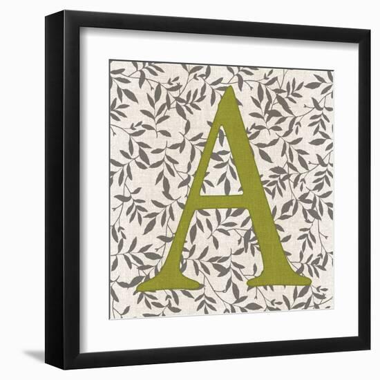 Leafy Letter - A-Belle Poesia-Framed Giclee Print