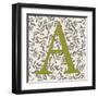 Leafy Letter - A-Belle Poesia-Framed Giclee Print