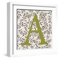 Leafy Letter - A-Belle Poesia-Framed Giclee Print
