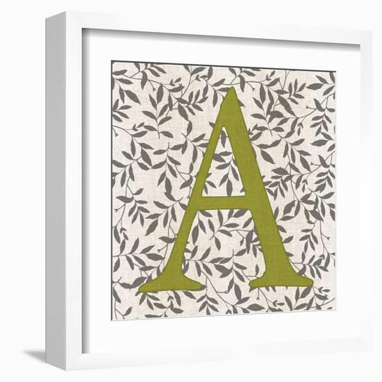 Leafy Letter - A-Belle Poesia-Framed Giclee Print