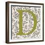 Leafy Letter - D-Belle Poesia-Framed Giclee Print