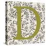 Leafy Letter - D-Belle Poesia-Stretched Canvas