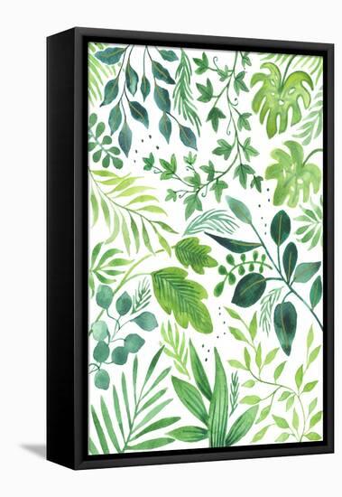 Leafy Medley-Elizabeth Rider-Framed Stretched Canvas