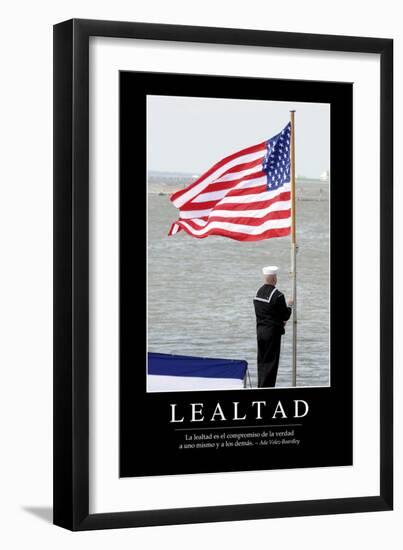 Lealtad. Cita Inspiradora Y Póster Motivacional-null-Framed Photographic Print