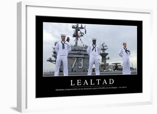 Lealtad. Cita Inspiradora Y Póster Motivacional-null-Framed Photographic Print