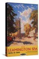 Leamington, England - Royal Spa, Street View British Railways Poster-Lantern Press-Stretched Canvas