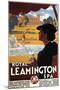 Leamington, England - Royal Spa, Woman Drinking Water Rail Poster-Lantern Press-Mounted Art Print