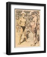 Lean and Portly 1904-Adolf Munzer-Framed Art Print