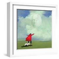 Lean into the Wind-Nancy Tillman-Framed Art Print