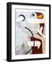 Lean on by chance-Hyunah Kim-Framed Art Print