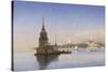 Leander's Tower with Constantinople Beyond-Carl Neumann-Stretched Canvas