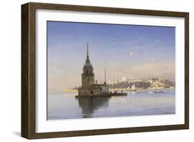 Leander's Tower with Constantinople Beyond-Carl Neumann-Framed Giclee Print