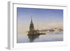 Leander's Tower with Constantinople Beyond-Carl Neumann-Framed Giclee Print