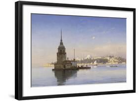 Leander's Tower with Constantinople Beyond-Carl Neumann-Framed Giclee Print