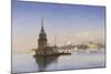 Leander's Tower with Constantinople Beyond-Carl Neumann-Mounted Giclee Print