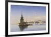 Leander's Tower with Constantinople Beyond-Carl Neumann-Framed Giclee Print