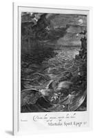 Leander Swims over the Hellespont to Meet His Mistress Hero, 1655-Michel de Marolles-Framed Giclee Print