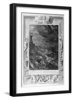 Leander Swims over the Hellespont to Meet His Mistress Hero, 1733-Bernard Picart-Framed Giclee Print