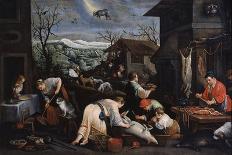 December (From the Series 'The Seasons), Late 16th or Early 17th Century-Leandro Bassano-Giclee Print