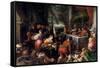 Leandro Bassano / 'The Rich Man and Lazarus', Second half 16th century, Italian School, Oil on c...-LEANDRO BASSANO-Framed Stretched Canvas