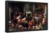 Leandro Bassano / 'The Rich Man and Lazarus', Second half 16th century, Italian School, Oil on c...-LEANDRO BASSANO-Framed Poster