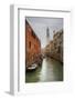 Leaning Bell Tower Along Venetian Canal, Venice, Italy-Darrell Gulin-Framed Photographic Print