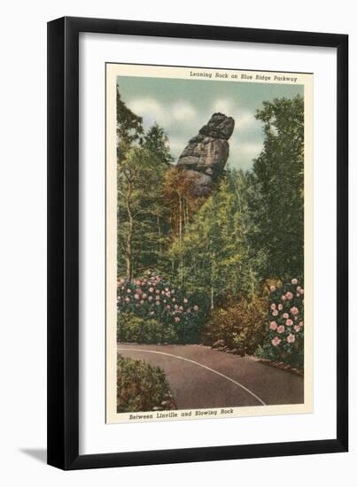 Leaning Rock, Blue Ridge Parkway-null-Framed Art Print