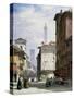 Leaning Tower, Bologna-William Callow-Stretched Canvas