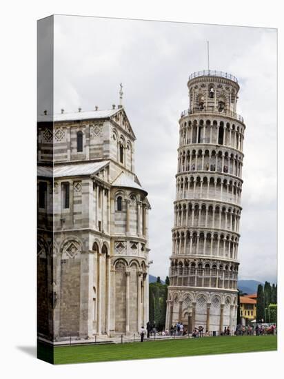 Leaning Tower Next to the Duomo Pisa, Pisa, Italy-Dennis Flaherty-Stretched Canvas