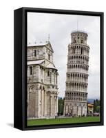 Leaning Tower Next to the Duomo Pisa, Pisa, Italy-Dennis Flaherty-Framed Stretched Canvas