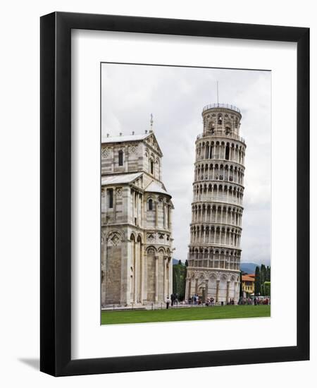 Leaning Tower Next to the Duomo Pisa, Pisa, Italy-Dennis Flaherty-Framed Photographic Print