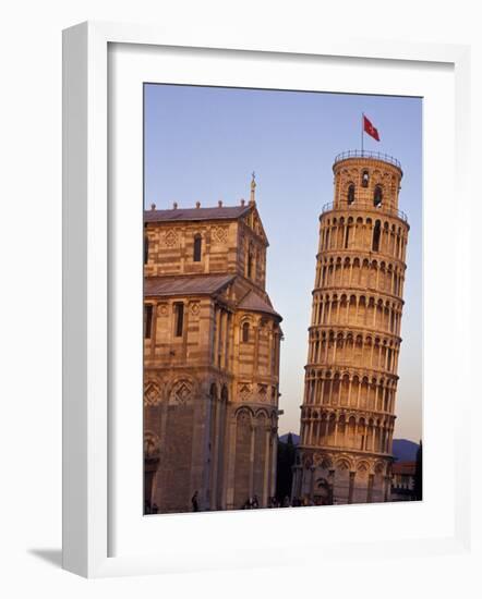 Leaning Tower of Pisa and Cathedral, Italy-Merrill Images-Framed Photographic Print