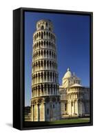 Leaning Tower of Pisa and Pisa Cathedral, Piazza Del Duomo, Pisa, Tuscany, Italy-Robert Francis-Framed Stretched Canvas