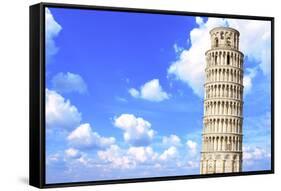 Leaning Tower of Pisa in Italy-frenta-Framed Stretched Canvas