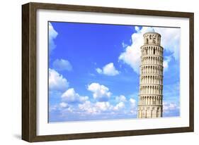 Leaning Tower of Pisa in Italy-frenta-Framed Photographic Print